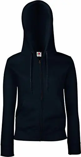 Produktbild: Premium Hooded Sweatjacke Lady-Fit - Farbe: Deep Navy - Größe: XS