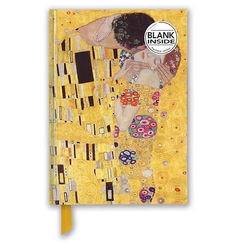 Produktbild: Premium Notizbuch Blank DIN A5: Gustav Klimt, Der Kuss: Unser hochwertiges Blankbook mit festem, künstlerisch geprägtem Einband (Premium Notizbuch DIN A 5 mit Magnetverschluss)