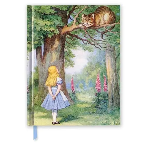 Produktbild: Premium Skizzenbuch: John Tenniel, Alice und die Grinsekatze: Unser hochwertiges Blankbook mit festem, künstlerisch geprägtem Einband im Format 28 cm x 21,6 cm