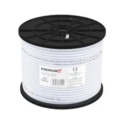 Produktbild: Premium X 100m Profi Koaxialkabel Kupfer 135dB 4-Fach SAT Antennenkabel Koax-Kabel DVB-S / S2 DVB-C DVB-T BK Anlagen Satellitenkabel