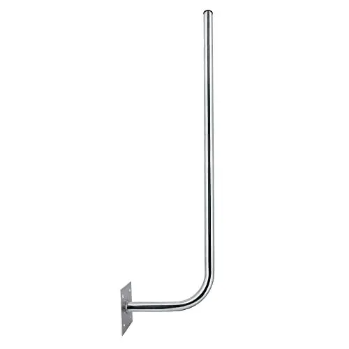 Produktbild: Premium X 30cm Wandhalter 120cm Mast Stahl verzinkt Ø 38mm Wand-Halterung extra lang