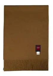 Produktbild: PREMIUMARMADA Purer Wollschal aus 100% Wolle Alpaka, eleganter Winterschal, Wollschal aus feiner 100% Alpaka Wolle, weich, warm, pures elegantes Naturhaar unisex, natur (vicuna kamel braun)