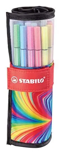 Produktbild: STABILO - Premium-Filzstift - Pen 68 - ARTY - 25er Rollerset - mit 25 verschiedenen Farben