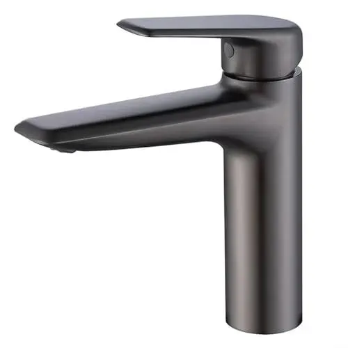 Produktbild: Premium-Küchenarmatur, Einhebel-Küchenarmatur, einfache Wassertemperaturregelung (grau)