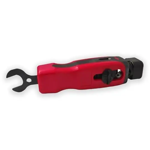 Produktbild: PremiumX Abisolierer XCon CS-200 Abisolierwerkzeug Kabel Netzwerkkabel Koaxialkabel Kabelwerkzeug Entmanteler F-Stecker Schlüssel