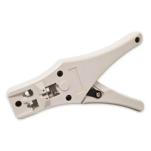 Produktbild: PremiumX Modular Crimpzange PX-376D für Netzwerkstecker RJ-45/8P8C RJ-11/6P4C LAN DSL Internet Zange Werkzeug Kabelschneider Kabelwerkzeug Abisolierwerkzeug für Netzwerkkabel Telefonkabel