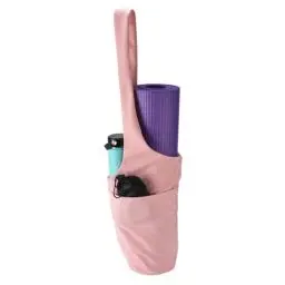 Produktbild: Present Mind Atlanti Umhängetasche Damen - Yogatasche - Segeltuch Schultertasche für Yogamatten und Trainingsmatten - Yoga Matte Tasche mit Tragegurt - Tote Bag mit Platz für Yogamatte - Yoga-Zubehör