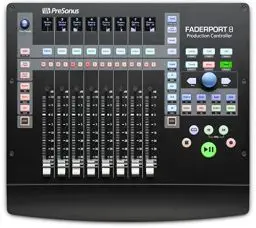 Produktbild: PreSonus FaderPort 8, DAW-Mixer-Controller für Musikproduktion mit Studio Magic Plug-In Suite, Studio One Artist DAW, Software-Bundle für Aufnahme, Streaming und Podcasting