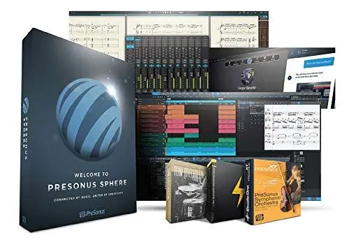 Produktbild: PreSonus Sphere, 1-Jahres-Mitgliedschaft Karte, für Zugriff auf die PreSonus-Software einschließlich Studio One Professional, Notion, Plug-Ins, Probepackungen, kurse, Online-Zusammenarbeit und mehr