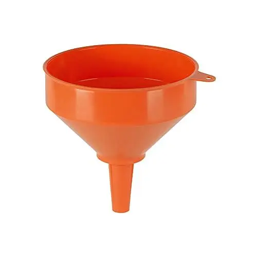 Produktbild: PRESSOL Kunststofftrichter mit Messingsieb Durchmesser , 1 Stück,2366017, 200/24,5 mm, Orange