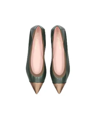 Produktbild: PrettyBallerinas - Elegante Ballerina - Designer Flats (Grün Napa I24-38)