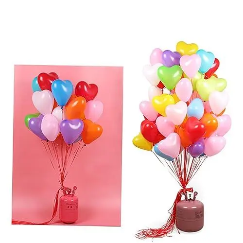 Produktbild: PRETYZOOM 100St Luftballons in Herzform Hochzeitsballons Partyballons Latexballons Heliumballons