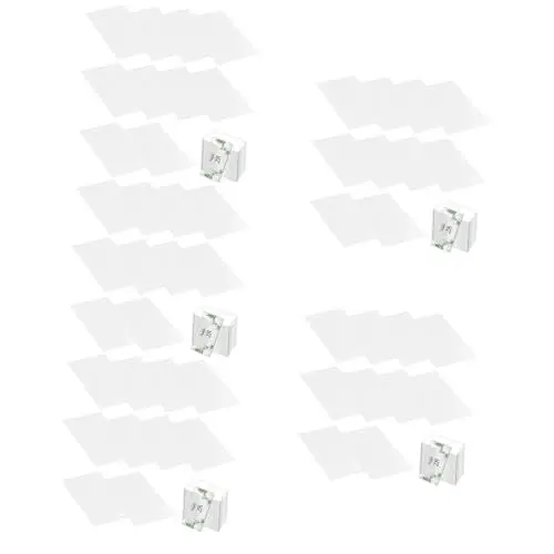 Produktbild: PRETYZOOM 100 Stk Sitzplatzkarte visitenkarte namenskärtchen menuekarte Tischkarte Acrylkarte Partytischdekoration leert Gastnamen Klare Namenskarten Tischnummern aus Acryl für die Hochzeit