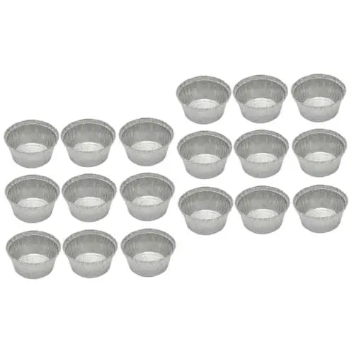 Produktbild: PRETYZOOM Rundformen 100 Grillblech Kuchenformen Alufolienschalen Bodenblech