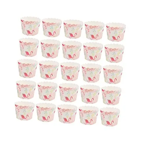 Produktbild: PRETYZOOM 100st Obstbecher Wrapper Glasflaschen Mit Korken Einweg-pappbecher Geschenkpapier Muffinpapierförmchen Muffinförmchen Aus Papier Dessertschalen Aus Papier Hochzeitspapier Kuchen