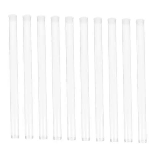 Produktbild: PRETYZOOM 10St Duftröhrchen fließt Kanister Räuchergefäß Saum japanische Räucherstäbchen Halter räucherkiste räucherkästchen Incense Röhre Weihrauchbehälter Räucherstäbchen Paket Fass Acryl