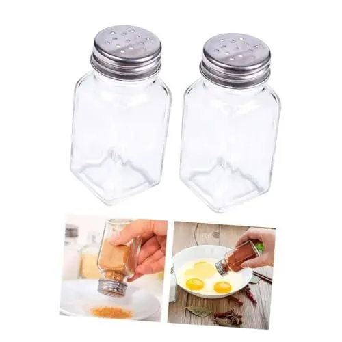 Produktbild: PRETYZOOM Gewürzflaschen-set Für Die Küche 10-teilig Gewürzbehälter Aus Glas Quadratische Gewürzgläser Aus Glas Zum Backen Und Kochen