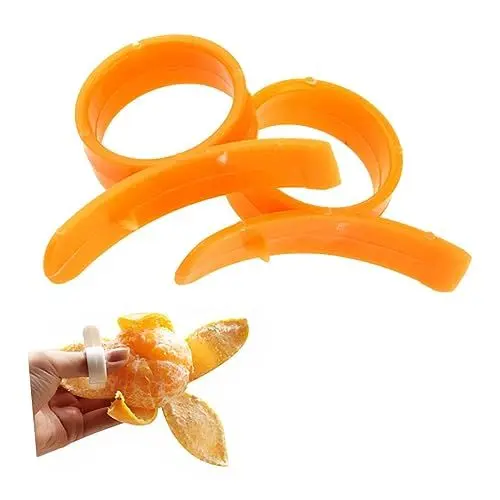 Produktbild: PRETYZOOM 10St Zitronenschäler Schäler für Zitrusfrüchte Zitrusöffner Finger-Orangenschäler Grapefruitschäler Orangensaftschäler Orangenschalenschäler Fruchtschalenschäler Orangenschneider