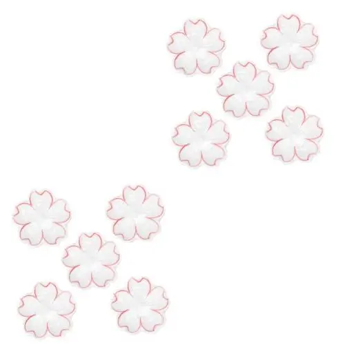 Produktbild: PRETYZOOM 2er-Set Essstäbchenständer Japanischer Essstäbchenhalter Keramik Blumendesign Essstäbchenablage Für Den Tisch Weiß 5 Stück * 2