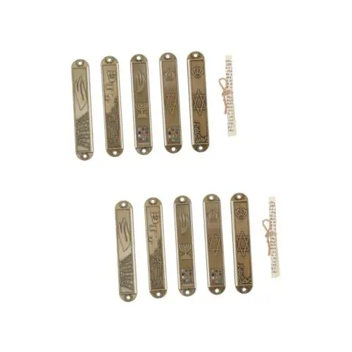 Produktbild: PRETYZOOM 10 STK Mesusa-Set Türpfosten Mesusa Mezzuzu Jüdische Tür Mesusa Mit Schriftrolle Gebet Mesusa Religiöser Mesusa-schmuck Religiöse Mesusa Jüdische Mesusa Mesusa-segen Metall