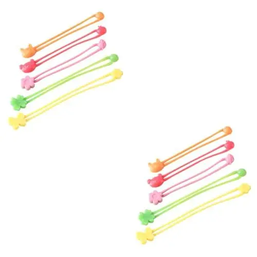 Produktbild: PRETYZOOM 10 STK befestigungsband elastisches Verschlussband tragbare elastische Bänder Kabelmanagementband Bands Stretch-Stuhlbänder Befestigungsbänder für Stiftbehälter Kieselgel