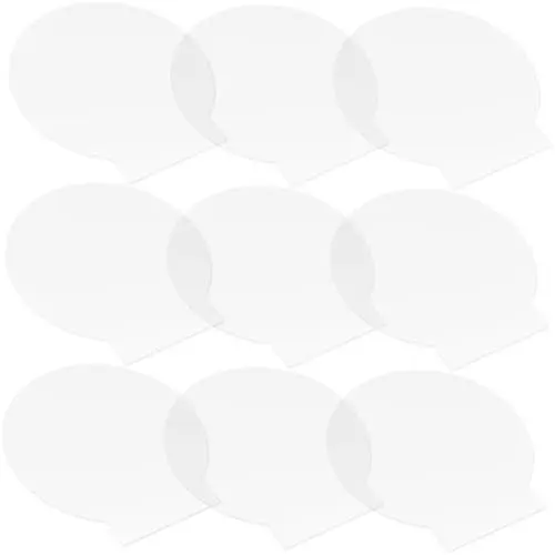 Produktbild: PRETYZOOM -lichtdisplay-Set – 10 Acrylplatten 2 Mm Rund Transparent Für Bastelprojekte Und Schilderherstellung