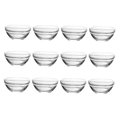 Produktbild: PRETYZOOM 12St Puddingschüssel Pudding-Aufbewahrungsbehälter Dessertgläser Schalen vorbereiten Süßwaren kochgeschirr kitchen containers kuchenform Glasschalen Puddingbehälter Transparent