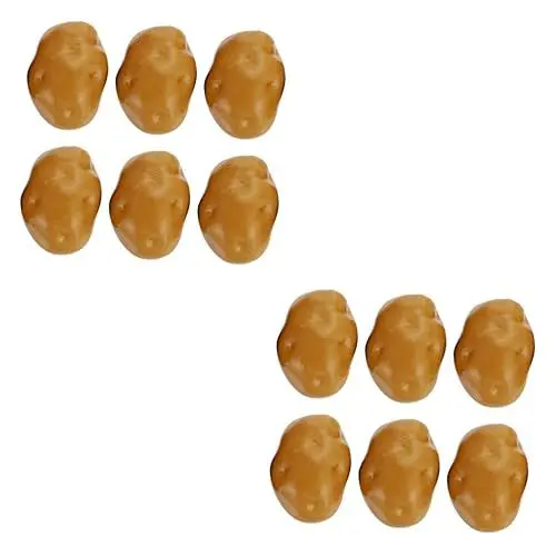 Produktbild: PRETYZOOM 12 STK Simuliertes Gemüse Kartoffel Realistisches Gemüsemodell Gefälschte Kleine Kartoffel Gefälschtes Kartoffelmodell Kartoffelmodellierverzierung Kartoffelstütze Styropor
