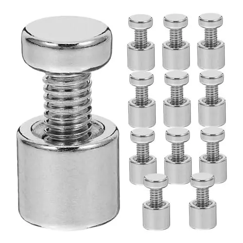 Produktbild: PRETYZOOM 12er Set Schildbefestigungsmaterial Werbeschrauben Für Acrylglasrahmen