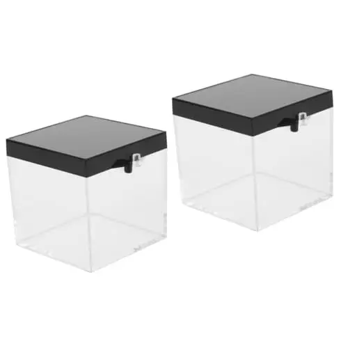 Produktbild: PRETYZOOM 12 Stk Mineralische Standardbox Mineralienvitrine Vitrine mit Diamanten Mineralien-Display-Boxen Sammlerstück-Displayboxen für Proben Vitrinen für Mineralproben