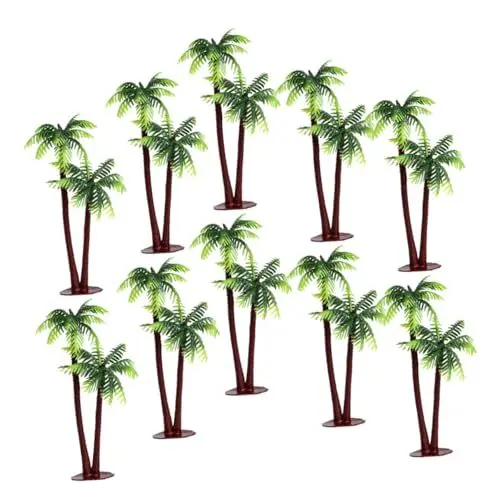 Produktbild: PRETYZOOM Kokospalmen-Modell-Set Mini-kunstpalme Für Aquarium Deko-palmen Für Die Weihnachtskrippe