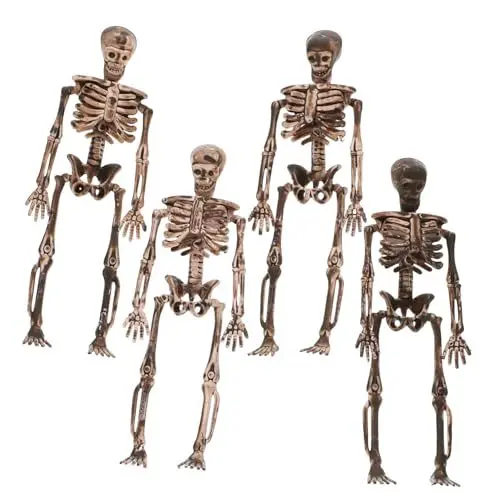 Produktbild: PRETYZOOM 16 STK Halloween-Skelett-zubehör Halloween-partygeschenke Halloween-Knochen Mini-Skelette Zum Basteln Outdoor-Sachen Gruselige Halloween-Dekoration Modelle Lieferungen Echte Person