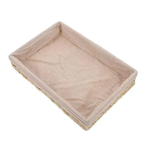 Produktbild: PRETYZOOM 1stück Woven Rattan Storage Basket Praktischer Organizer Für Schreibtischdekoration Stilvoller Aufbewahrungskorb Für Schlüssel Geld Und Andere Kleinigkeiten Für Zuhause