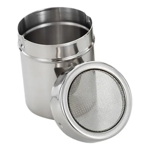 Produktbild: PRETYZOOM 1Stk Gewürzglas Pulverbagger Mehlstreuer mit Deckel Salz-und Pfefferstreuer Mehlspender küchenarmatur armaturen küche Gewürz Dose Gewürzdose aus Edelstahl Rostfreier Stahl Silver