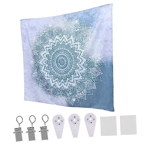 Produktbild: PRETYZOOM 1Stk Hintergrund dekorativer Wandteppich Wanddecke großer Wandteppich ästhetischer Wandteppich tapeziertisch wandteppiche Mandala-Wandteppich Wandteppich im Wohnzimmer Polyester