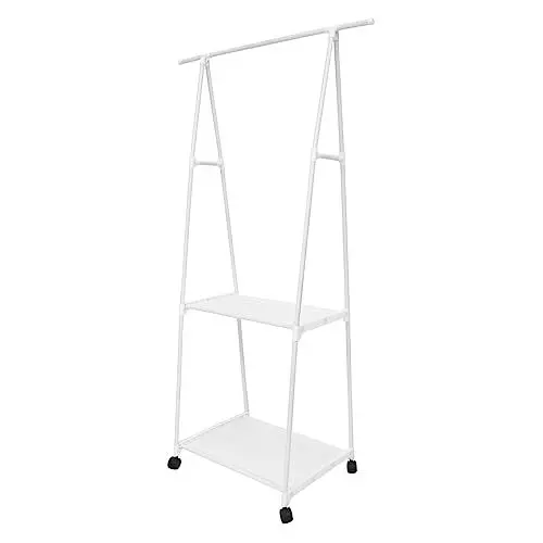 Produktbild: PRETYZOOM Stehendes Kleiderregal Kleidungsständer Garderobe Hängend Kleidung Ständer Kleiderständer Stand Kleidung Display Rack Schlafzimmer Lagerung Regal