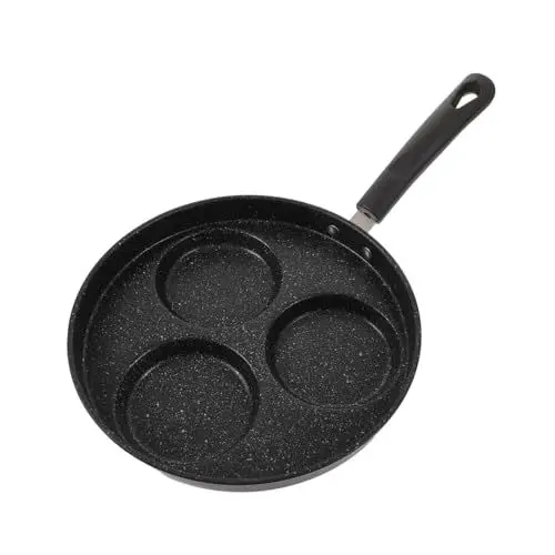 Produktbild: PRETYZOOM 1Stk Omelettpfanne Eierpfanne erhitzen Plettpfanne Mini-Pfannkuchenpfanne Burgerpfanne sandwich pfanne non stick pan Induktionsherdpfanne Antihaftbeschichtete Pfanne Eisen Black
