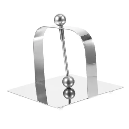 Produktbild: PRETYZOOM 1Stk Papierhandtuchhalter Flacher Serviettenspender Papierhandtuchspender klopapierständer toilettenpapierständer Serviettenhalter aus Edelstahl Papierserviettenhalter Silver