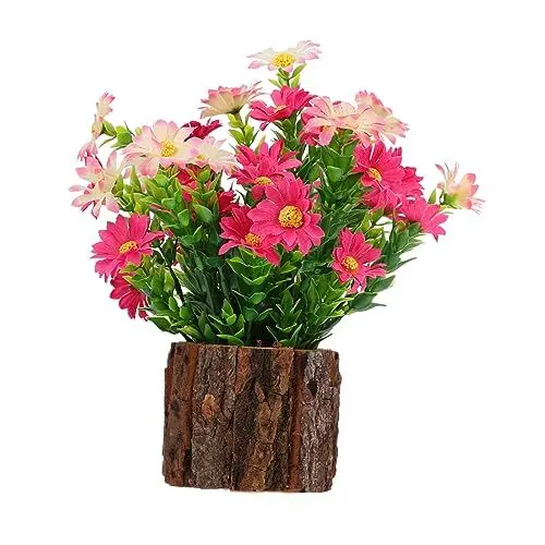 Produktbild: PRETYZOOM 1pc Realistische Simulation Blume Bonsai Decor Künstliche Rose Pfingstrose Blume Garten Decor Für Home Office