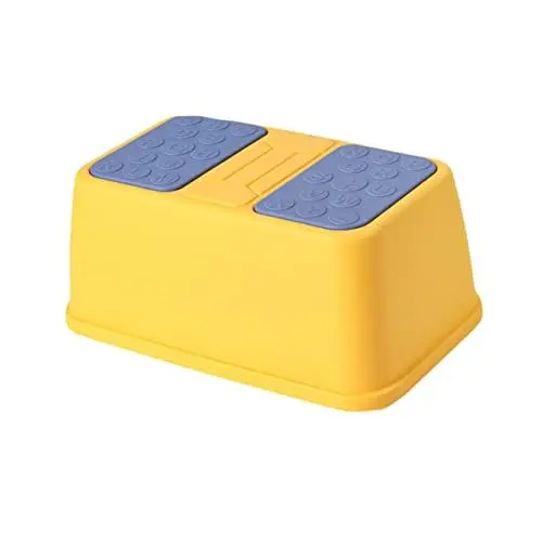 Produktbild: PRETYZOOM 1Stk Tritthocker für Kinder kinderstufenstuhl Töpfchen-Trainingshocker Hocker für Badezimmer Kinderstuhl 2-stufig Kinder Badhocker fußhocker Kinderhocker Kinder hocker pp Yellow