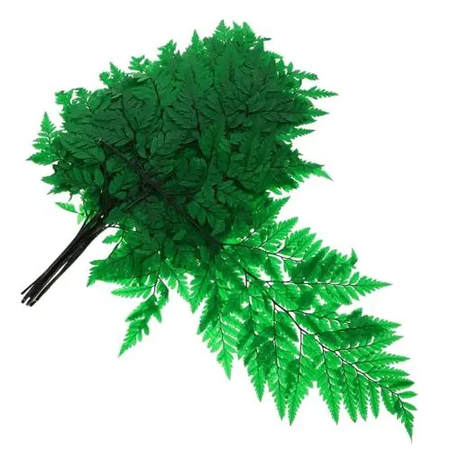 Produktbild: PRETYZOOM 1 Farnblätter dekorative Farne Künstliche Farne gefälschter Farn getrocknete Pflanzendekoration Farne Modellschmuck Fotografie-Requisiten DIY ewige Pflanze Farnmodelle Green