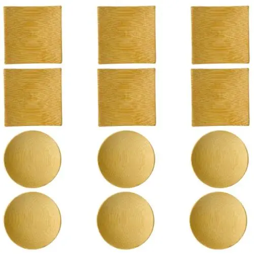Produktbild: PRETYZOOM 1 Satz 12St Snack-Platte Umweltfreundliche Serviergeschirr Bambusgeschirr für Saucen und Beilagen Snackteller Miniteller Besteck Schüsseln zum Dippen von Saucen Wiederverwendbar
