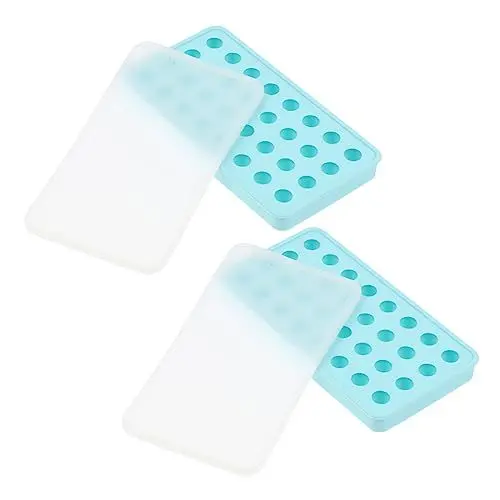 Produktbild: PRETYZOOM 1 Satz 2St Eisschale aus Silikon Kugel-Eisform Eiskugel runde Cracker Eisformen für Whisky Kugelform eiswurfel behälter eiswürfelschale Küchenwaren Schokoladenform Kieselgel Blue