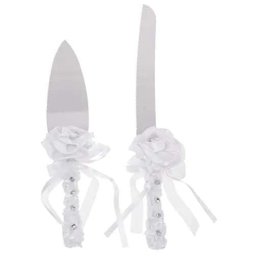 Produktbild: PRETYZOOM 1 Satz Hochzeitstortenmesser Pasta Werkzeug zum Schneiden von Kuchen Stainless Steel inoxlm Hochzeitstorte Ausstecher Festivalgeschenk Pizza Server Backwerkzeug