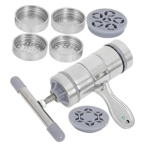 Produktbild: PRETYZOOM 1 Satz Honigpresse Spaghettipresse Hersteller Von Ramen-nudeln Manuelle Nudelmaschine Mit Handkurbel Nudelpresse Manuelle Nudelmaschinen Ramen-nudelmaschine Silver Rostfreier Stahl