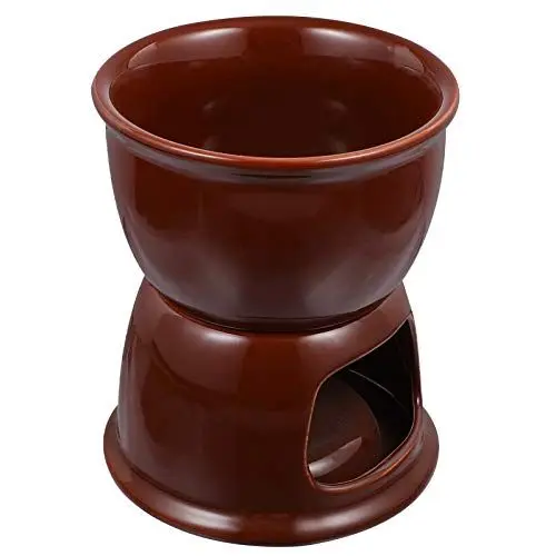 Produktbild: PRETYZOOM Käse-schokoladen-fondue-topf Keramik-käse-schmelztiegel-set Dessert-fondue Küchenhelfer Hohe Temperaturbeständigkeit Verarbeitung