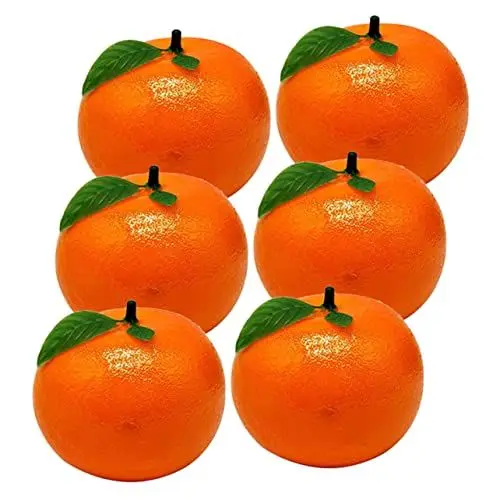 Produktbild: PRETYZOOM 1 Satz Künstliche Orange Künstliche Früchte Modelldekor Orangen Künstliche Frucht-Requisite Simulation Gefälschte Früchte Simulation Orangen Schäume Orangen Modell Schaum 6st