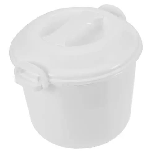 Produktbild: PRETYZOOM 1 Satz Lunchbox Für Die Mikrowelle Dampfgarer Für Die Mikrowelle Nudelkocher Für Die Mikrowelle Reiskocher Für Die Mikrowelle Reisbehälter Dampftopf Die Asien 3l Weiß Plastik