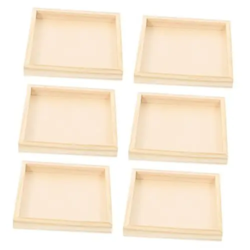 Produktbild: PRETYZOOM 1 Satz Puzzle-tablett Würfel Hexaeder-malpuzzle Rätsel Für Kinder Spielzeug Toy Organizer Organisator Für Sechsflächige Gemälde Puzzle-Gericht Hölzern 6st