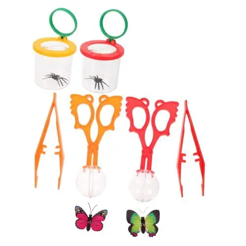 Produktbild: PRETYZOOM 1 Set Insektenbeobachtungsbox Insektenbeobachtungsset Insektenset Für Kinder Lebewesen Insektenkäfig Set Vergrößerungs Insektenbehälter Insektenpinzette Pp